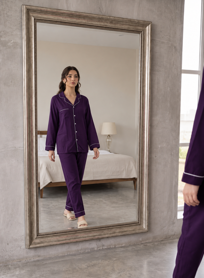Purple Women's Night Suit
