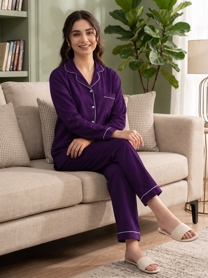 Purple Women's Night Suit
